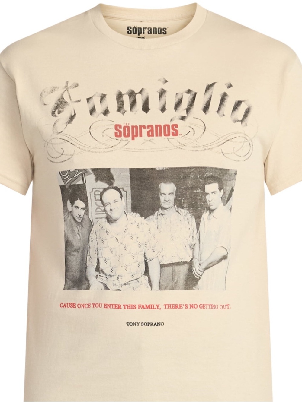 Sopranos Men's Graphic Tee with Short Sleeves